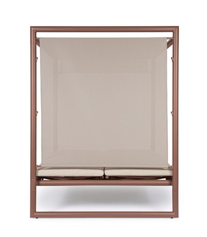 Leżak dwuosobowy z daszkiem KONNOR