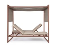 Leżak dwuosobowy z daszkiem KONNOR