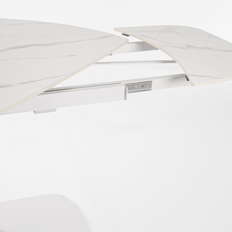 Stół jadalniany  JEREMIAS Black/White 140-200X80