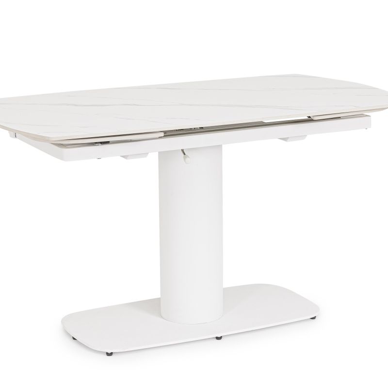 Stół jadalniany  JEREMIAS Black/White 140-200X80