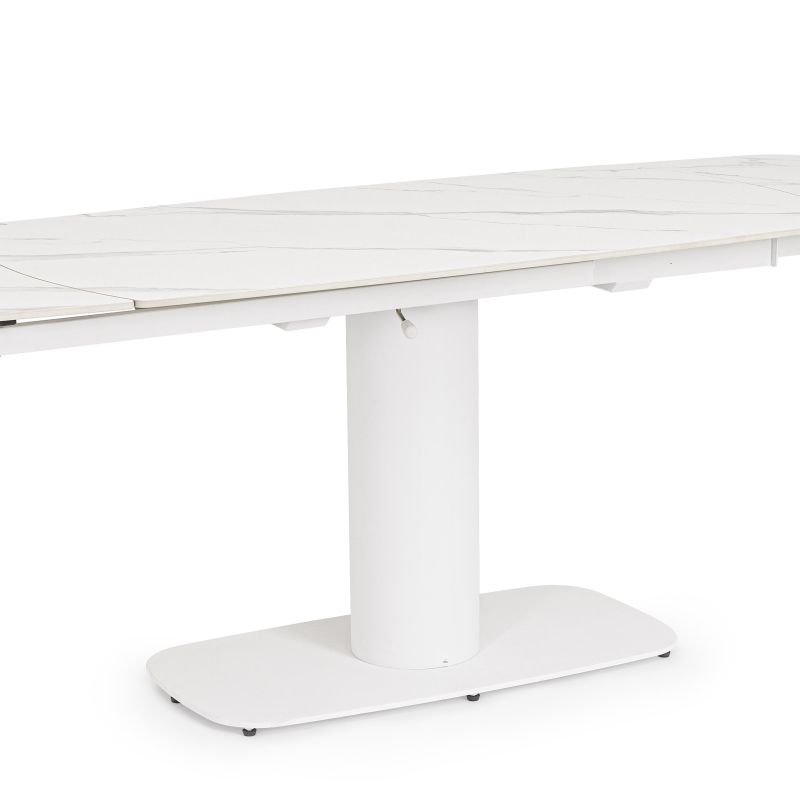 Stół jadalniany  JEREMIAS Black/White 140-200X80