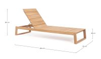 Leżak z poduszką  JEREMY