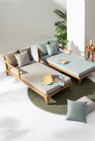 Leżak dwuosobowy BALI AQUA/WINE