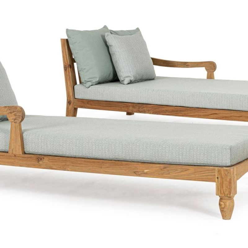 Leżak dwuosobowy BALI AQUA/WINE