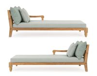 Leżak dwuosobowy BALI AQUA/WINE