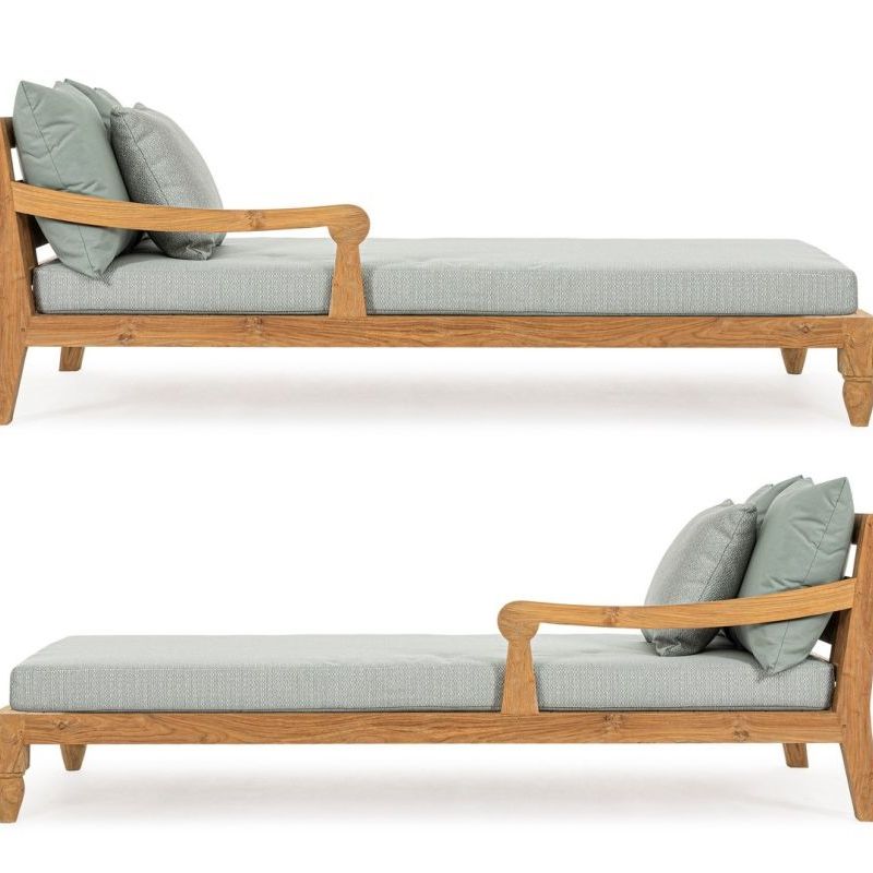 Leżak dwuosobowy BALI AQUA/WINE