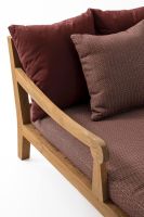 Leżak dwuosobowy BALI AQUA/WINE