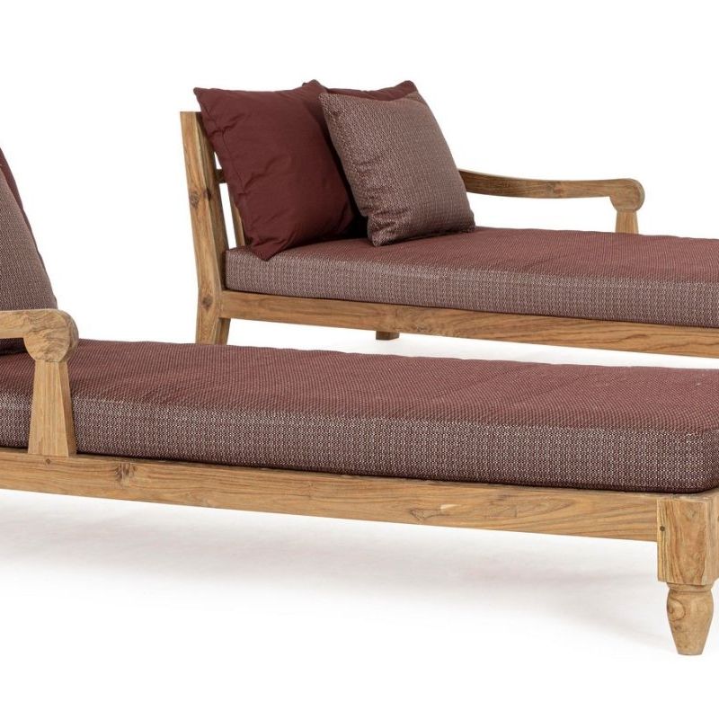 Leżak dwuosobowy BALI AQUA/WINE