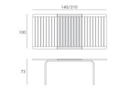 Stół obiadowy Alloro 140 Extensible
