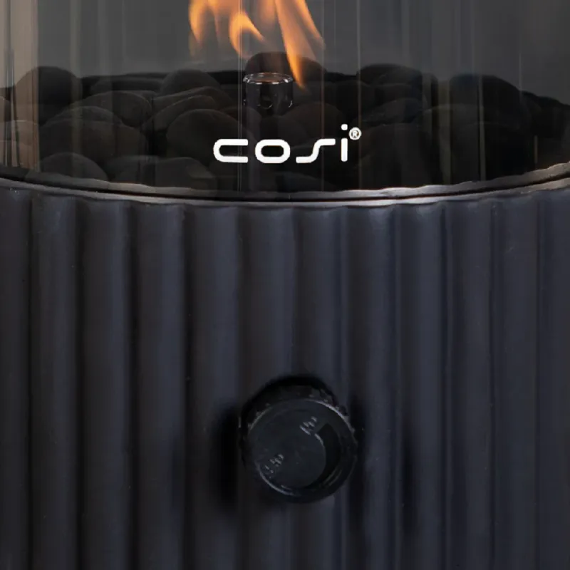 Świeca gazowa na taras COSISCOOP LUX BLACK