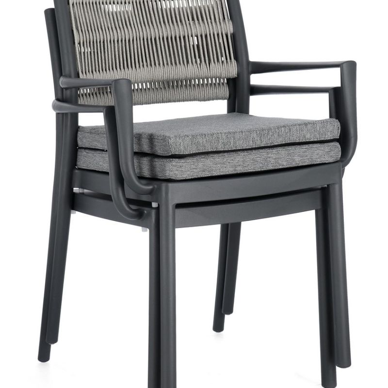 Krzesło obiadowe z podłokotnikami ALVIN