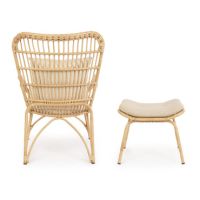 Fotel z podnóżkiem MAELA LOUNGE