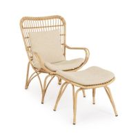 Fotel z podnóżkiem MAELA LOUNGE