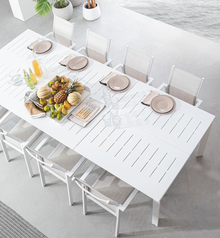 Stół KONNOR WHITE 200-300x110x76