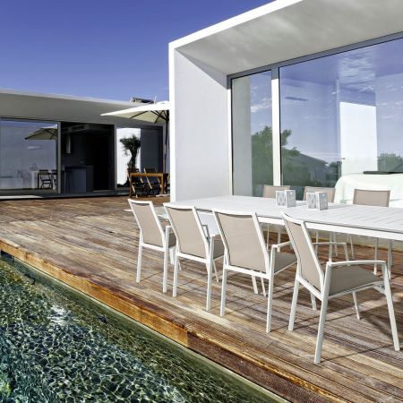 Stół KONNOR WHITE 200-300x110x76