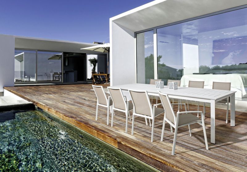 Stół KONNOR WHITE 200-300x110x76