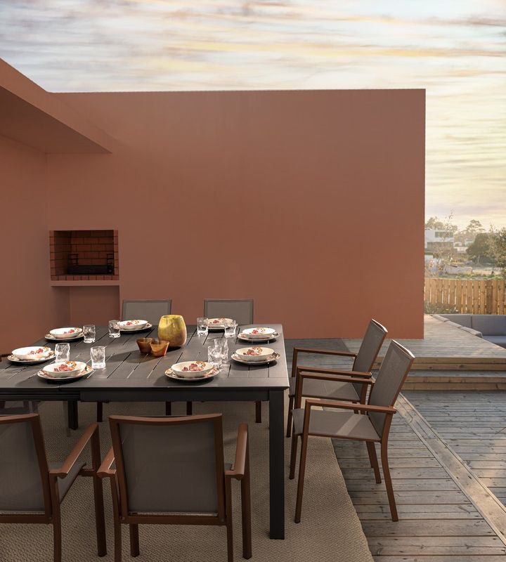 Stół KONNOR CHARC.  160x110/160 x77,5