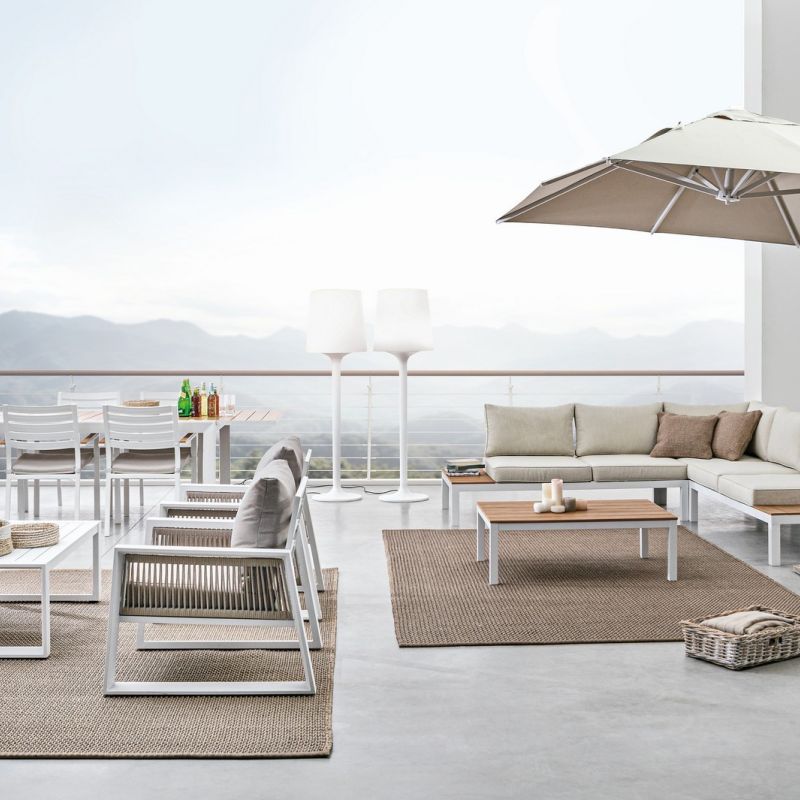 Stół BELMAR WHITE 160-240x100x75