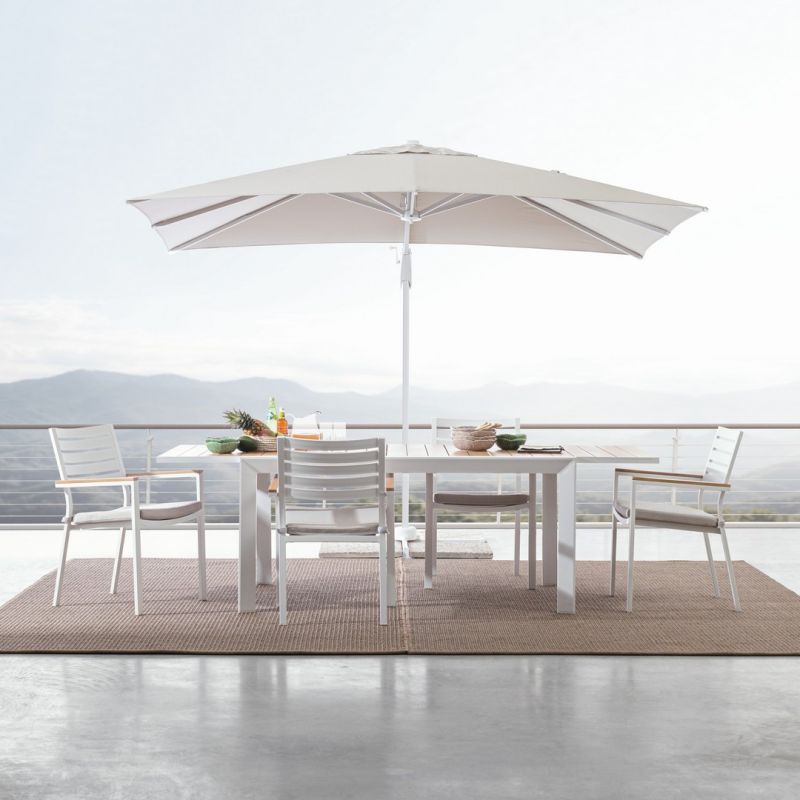 Stół BELMAR WHITE 160-240x100x75