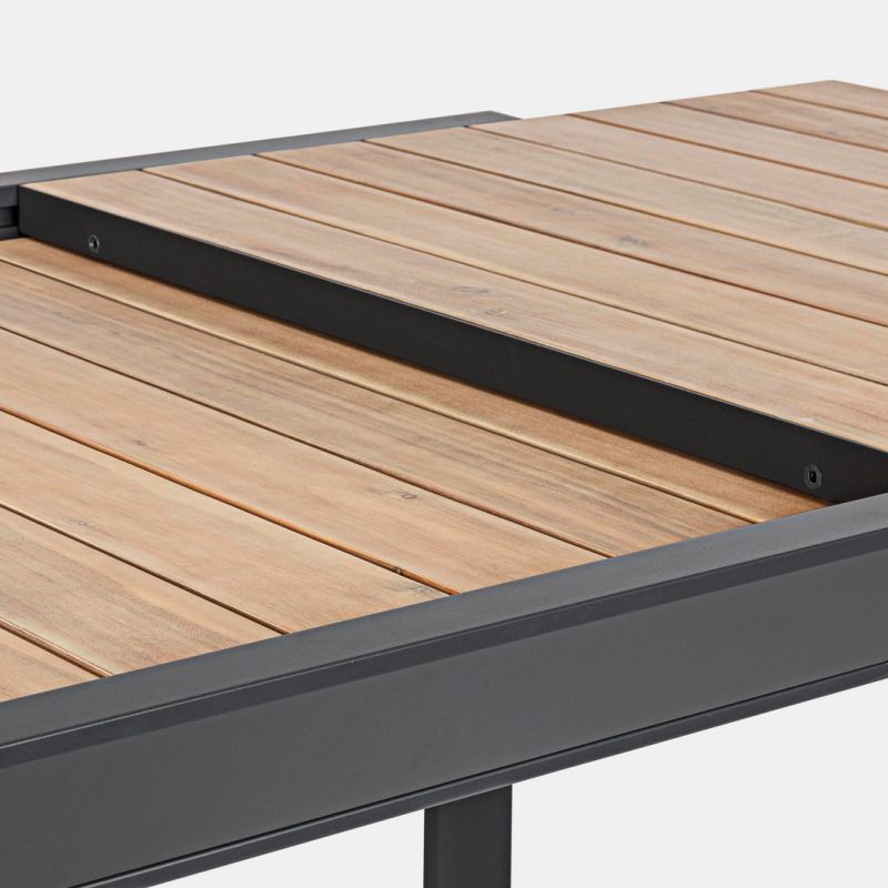 Stół BELMAR NAT/CHA. 160-240x100x75