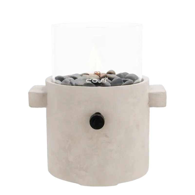 Świeca gazowa na taras Cosiscoop Craft light grey