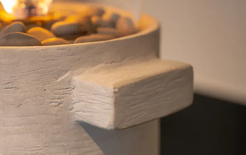 Świeca gazowa na taras Cosiscoop Craft light grey