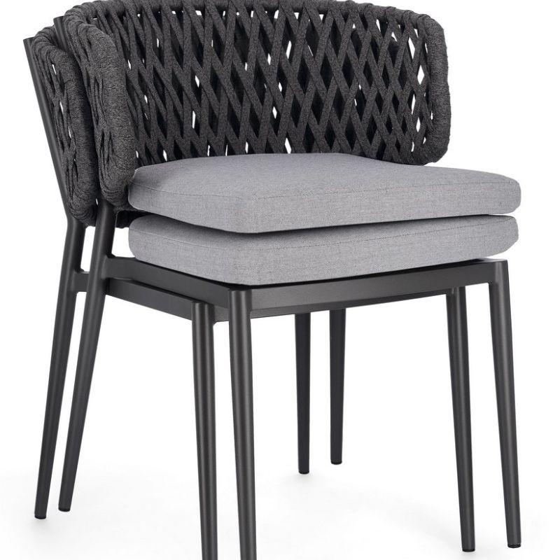 Krzesło obiadowe NOELIA CHARCOAL