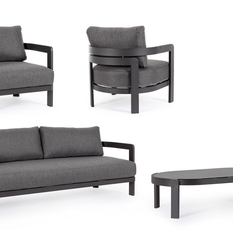 Zestaw kawowy PRESLEY CHARCOAL