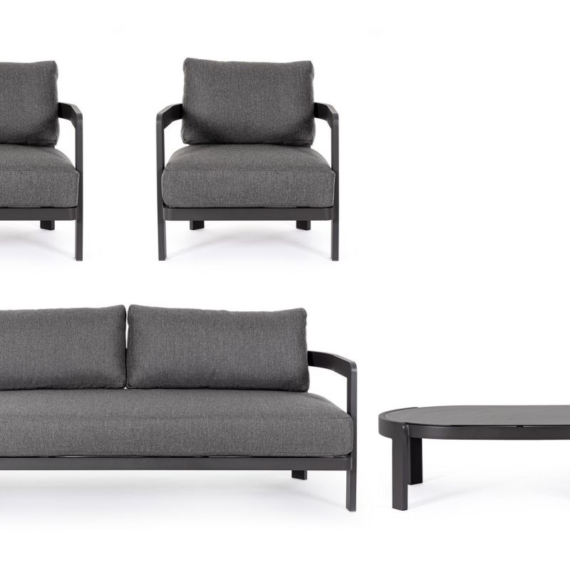 Zestaw kawowy PRESLEY CHARCOAL