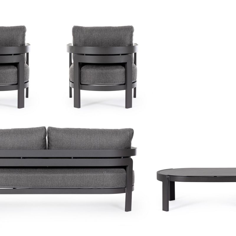 Zestaw kawowy PRESLEY CHARCOAL