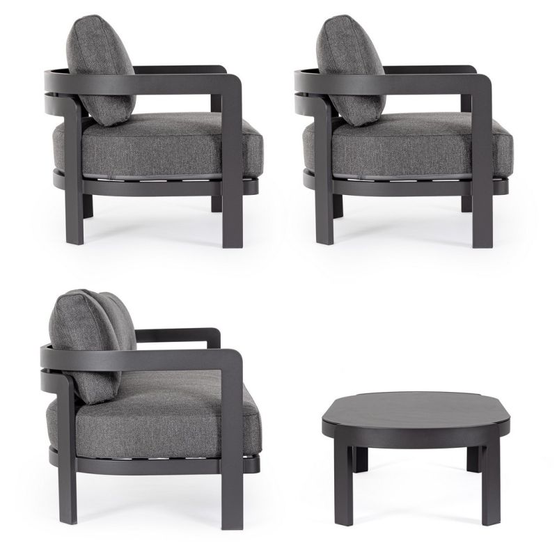 Zestaw kawowy PRESLEY CHARCOAL