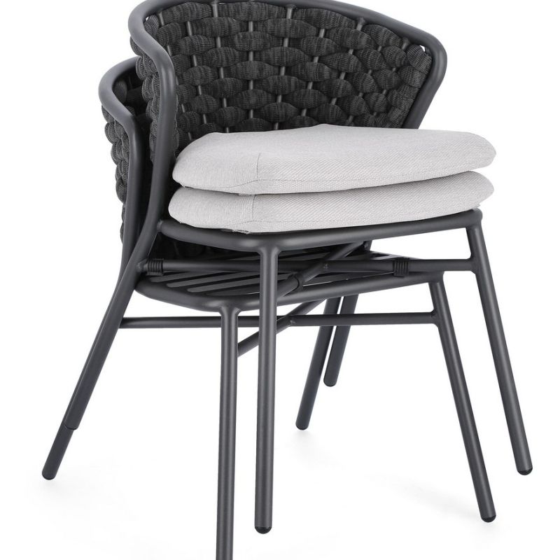 Krzesło obiadowe HARLOW CHARC QS22/GRAPHITE