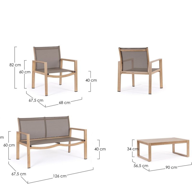 Zestaw kawowy KALLEN NATURAL