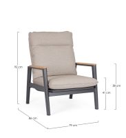 Fotel MIGUEL CHARCOA