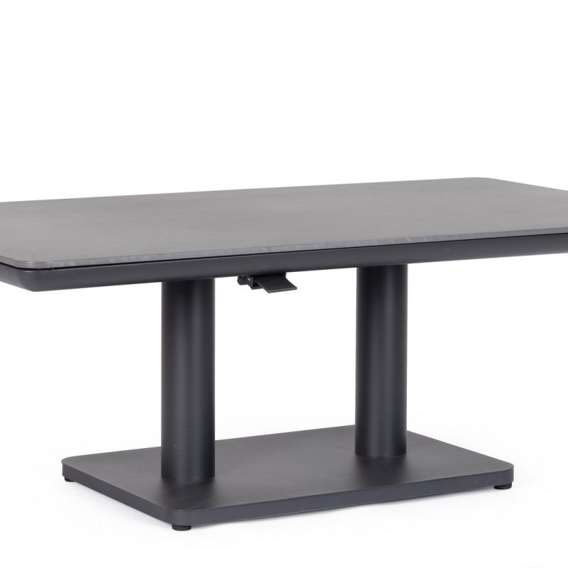 Stół MIGUEL 140x80x51/72 CHARCOAL