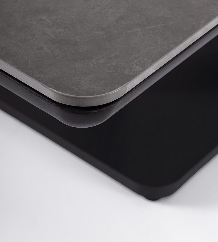 Stół MIGUEL 140x80x51/72 CHARCOAL