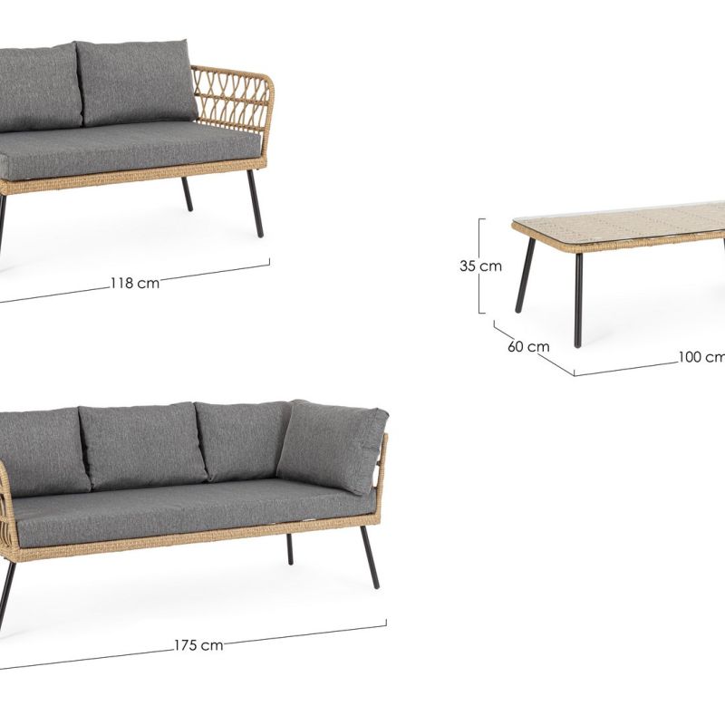 Zestaw kawowy BURREL NATURAL