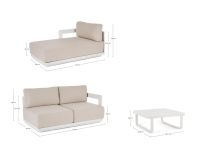 Sofa modułowa MARIEL VAPOR