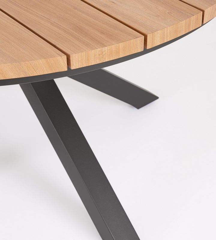 Stół ZELMAR ANTRACYT Ø130x75