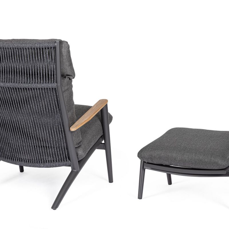 Fotel z podnóżkiem IBISCO LOUNG