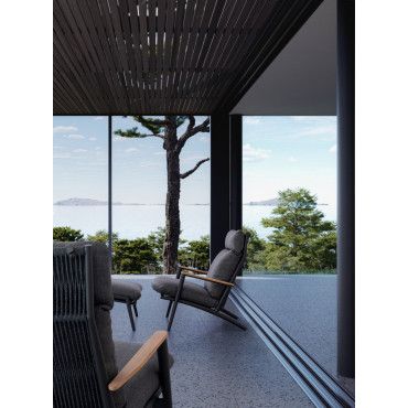 Fotel z podnóżkiem IBISCO LOUNG