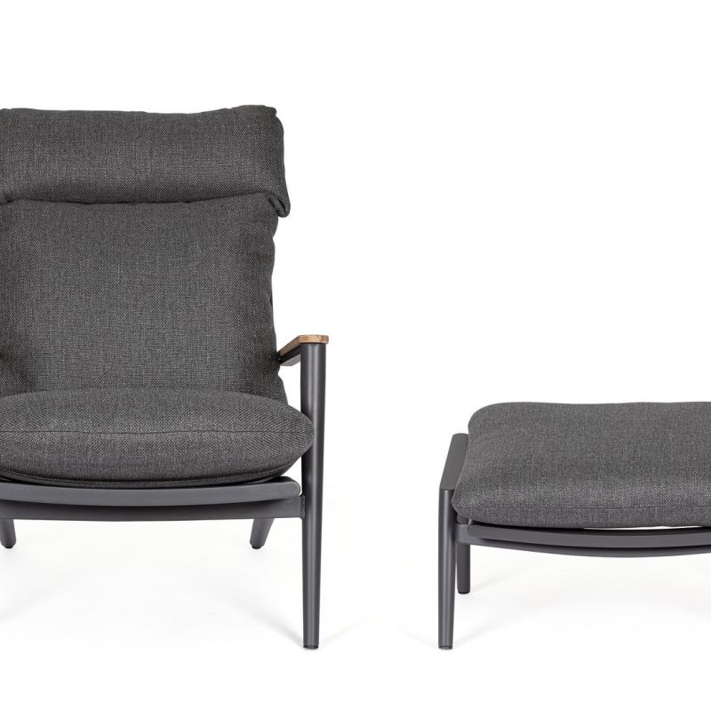 Fotel z podnóżkiem IBISCO LOUNG