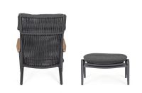 Fotel z podnóżkiem IBISCO LOUNG