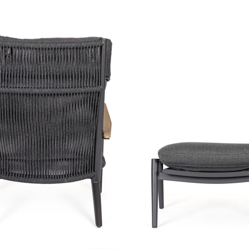 Fotel z podnóżkiem IBISCO LOUNG