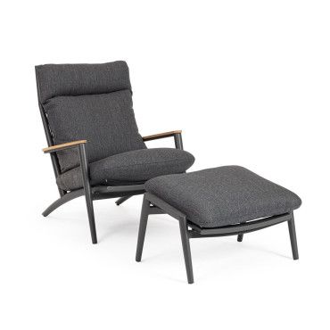 Fotel z podnóżkiem IBISCO LOUNG