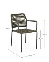 Krzesło obiadowe RAJADA CHARCJA60 GREEN