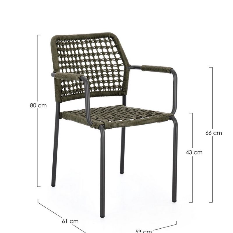Krzesło obiadowe RAJADA CHARCJA60 GREEN
