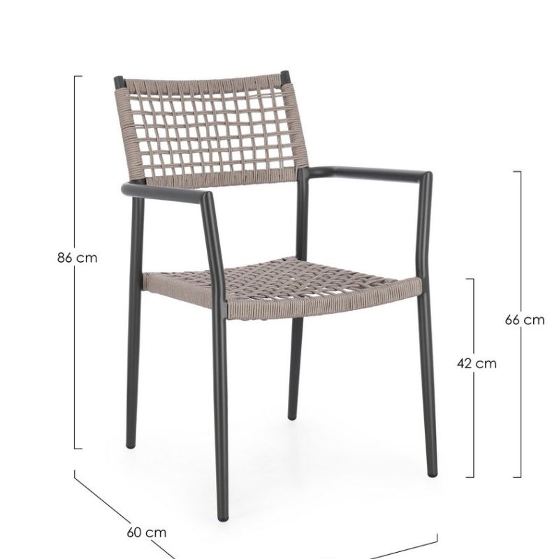 Krzesło obiadowe CALETA CHARCJA60/KHAKI