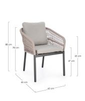 Krzesło obiadowe GALDANA