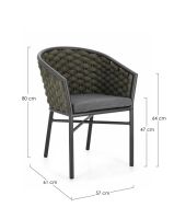 Krzesło obiadowe MARGALIDA CHARCJA60/GREEN